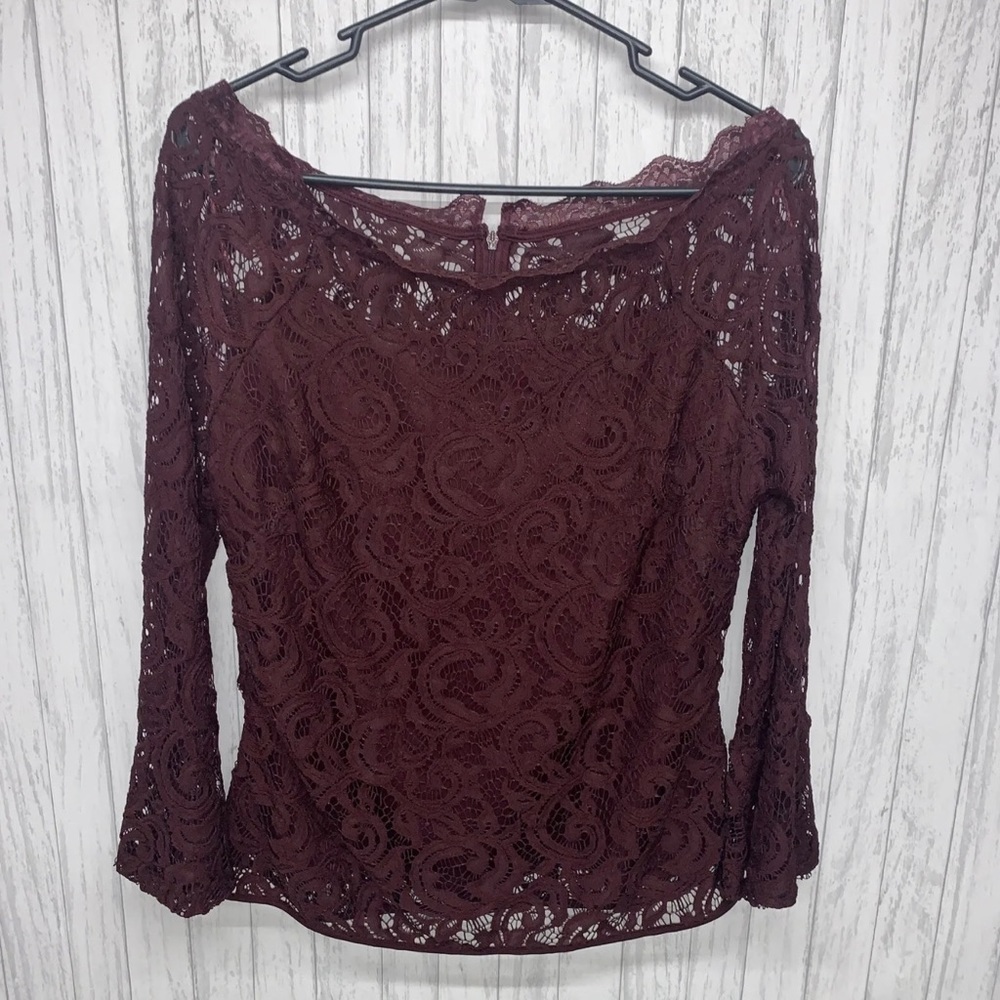 Adrianna Papell burgundy size small
